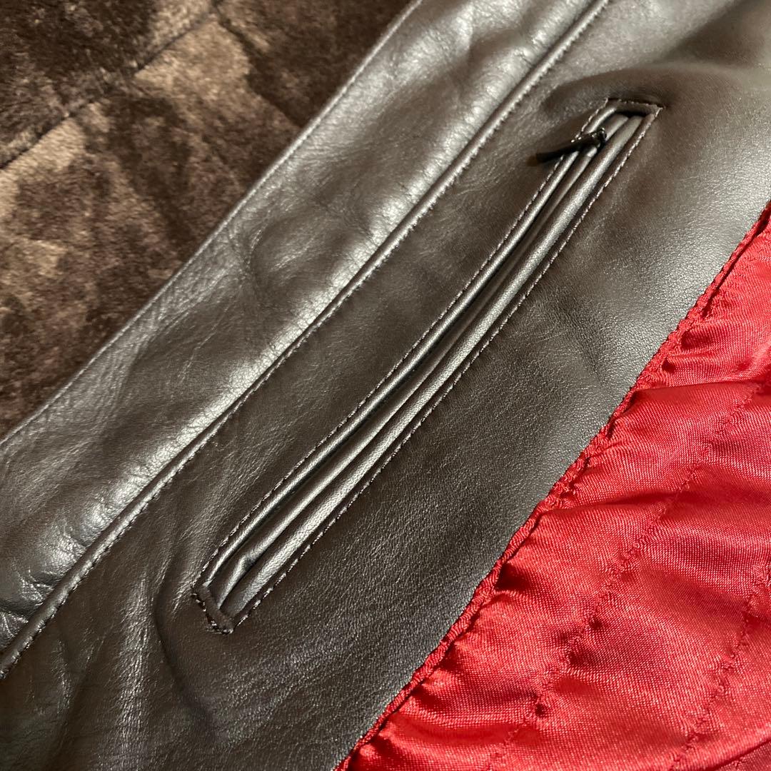 KADOYA シングルライダース　レザージャケット サイズ　Lw