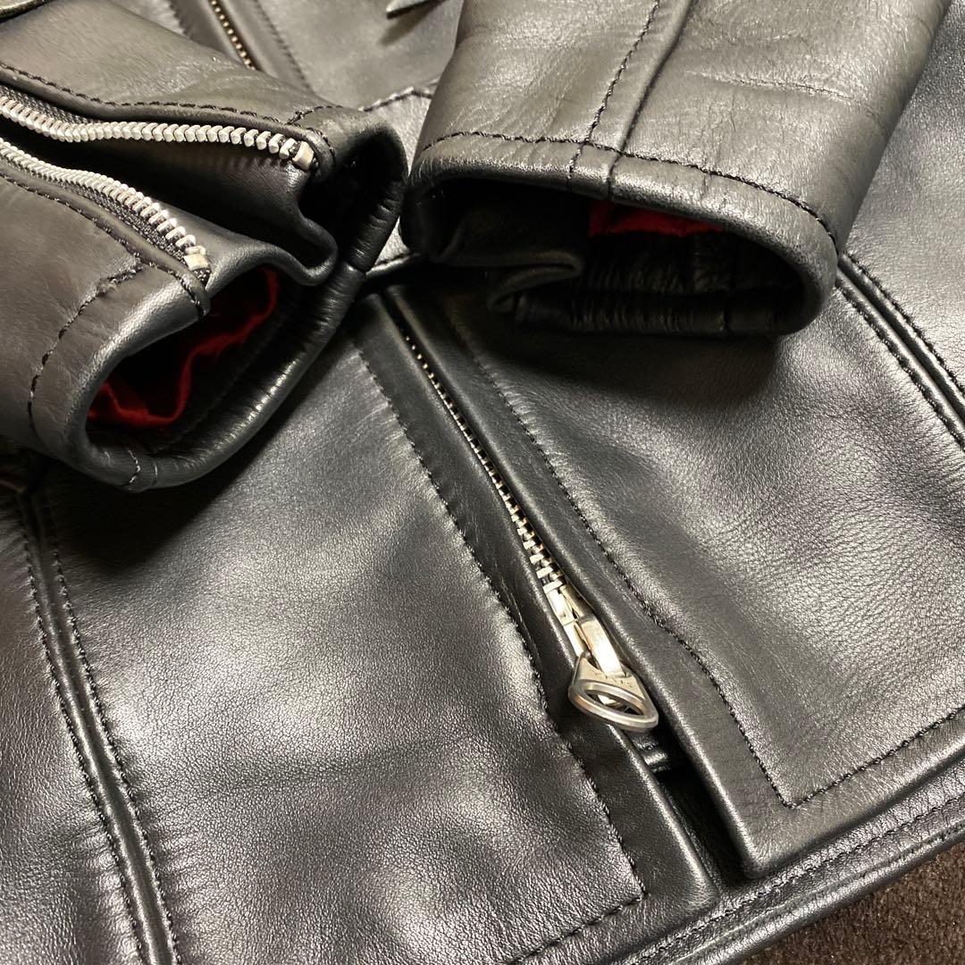 KADOYA シングルライダース　レザージャケット サイズ　Lw