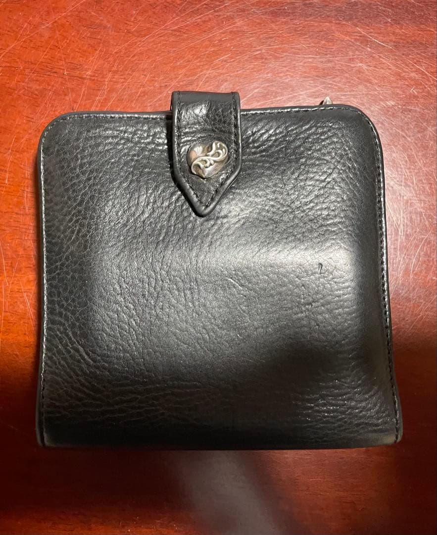 クロムハーツ SQ BTN BILL/スクエアボタンビルフラップボタン