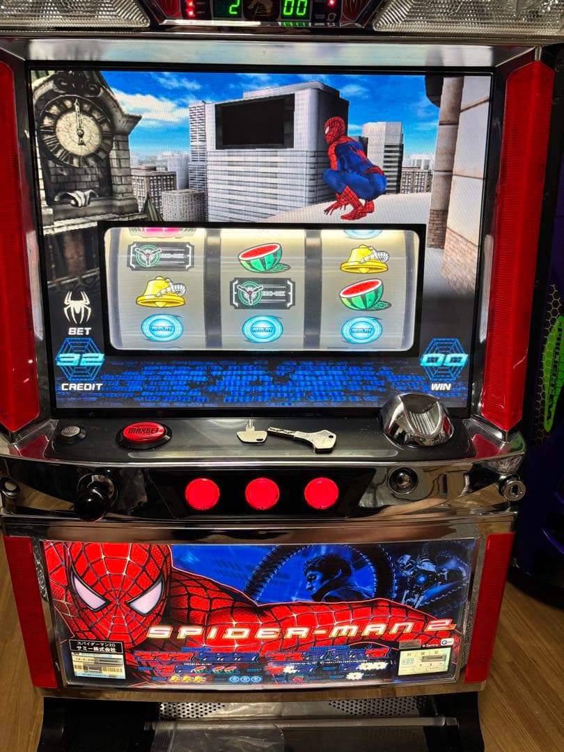 スロット実機　マーベルヒーロースパイダーマン2