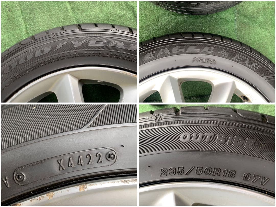 レクサス LS460 LS600 純正18インチホイール /タイヤ