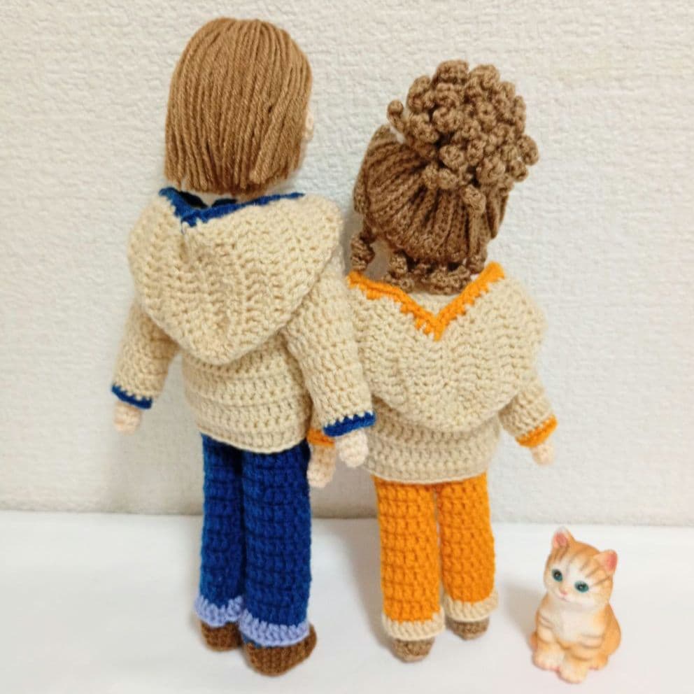 ✿373s 着せ替えあみぐるみ女の子・男の子