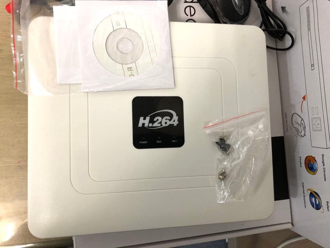 POE 防犯カメラ3台 と録画機 NVR セット 2TB HDD付