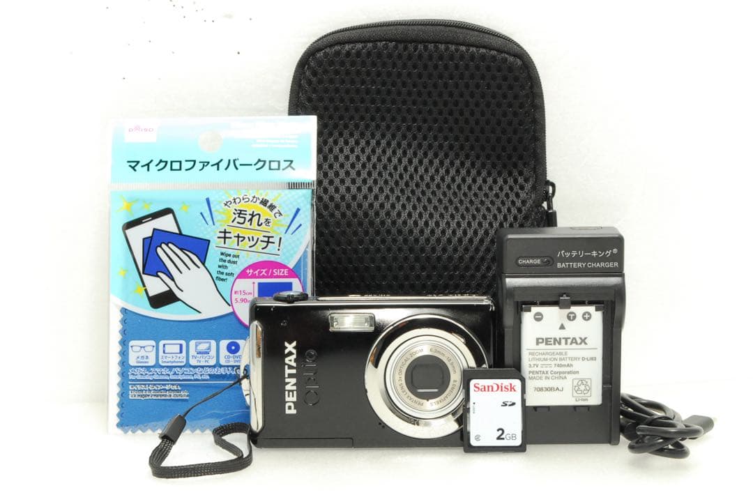 PENTAX Optio V10 ❤️スマホ転送 ブラック コンデジ カメラ