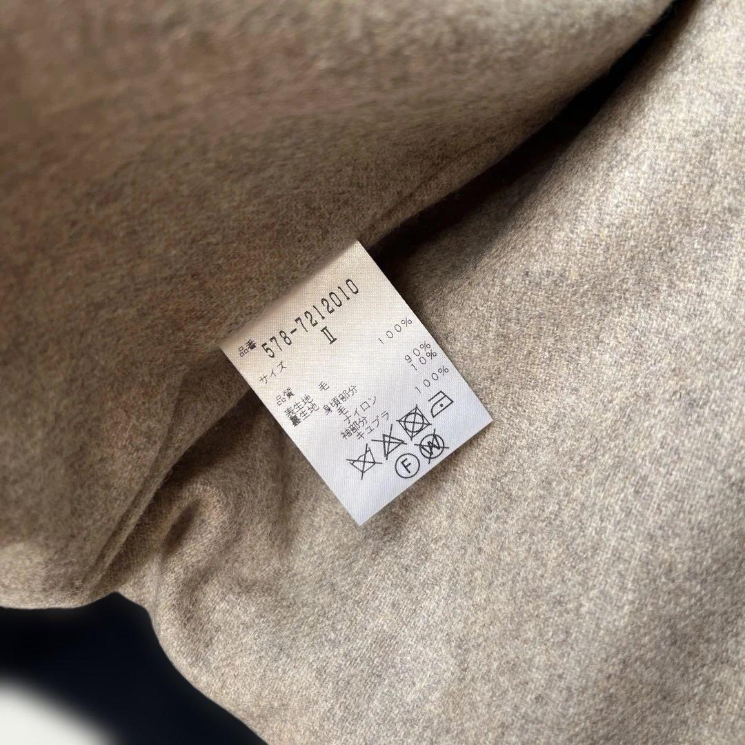 MARGARET HOWELL ブラック ウールピーコート