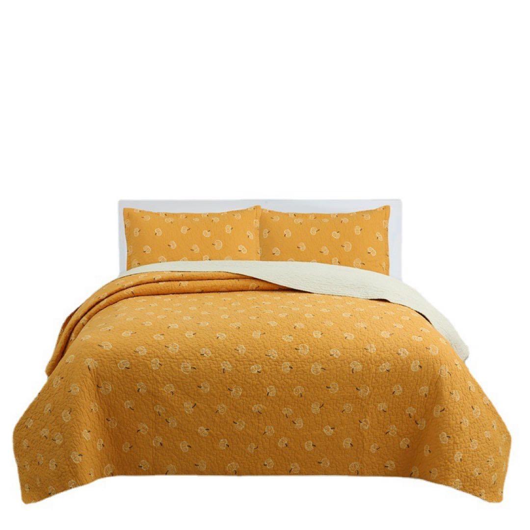 キルトベッドカバー3点セット綿マルチカバー キルティング 221