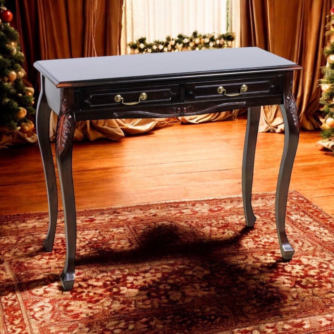 F 新品 アンティーク調 コンソールテーブル 机 デスク サイドテーブル 飾り棚