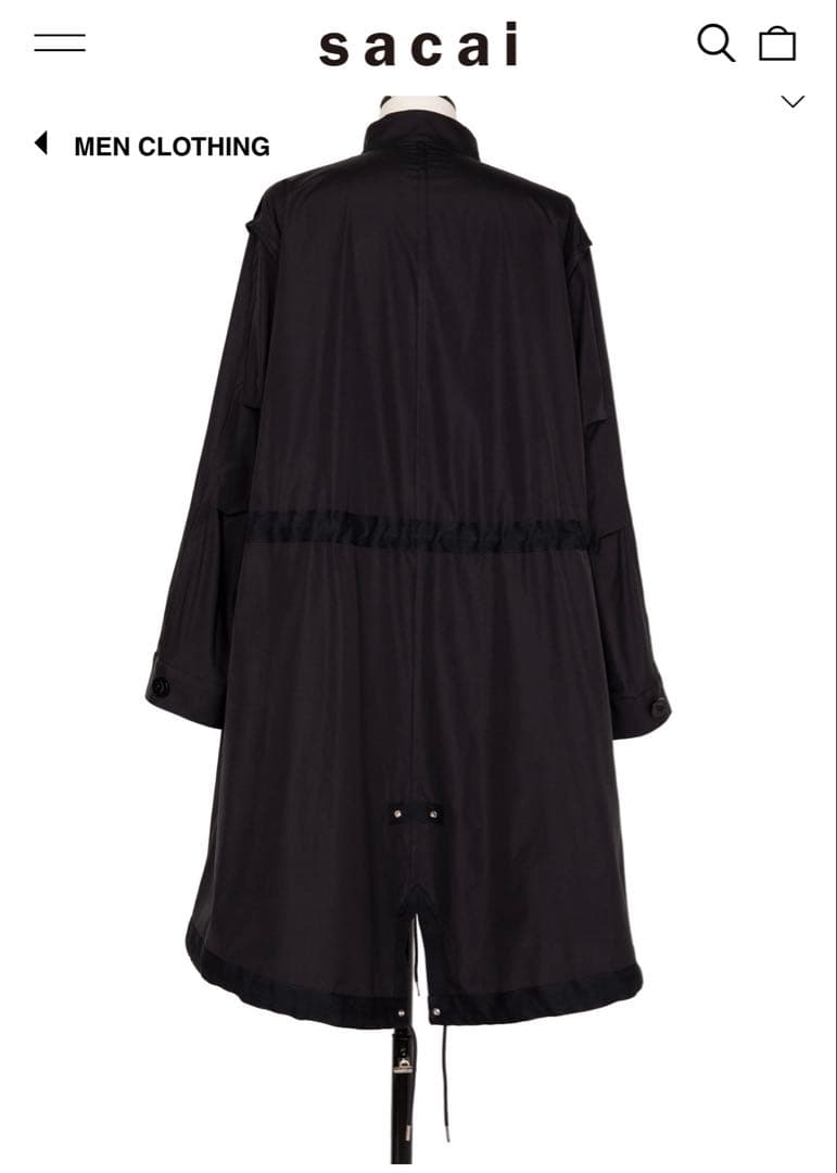 ジャケット・アウター Sacai Thomas Maison Cotton Poplin Coat