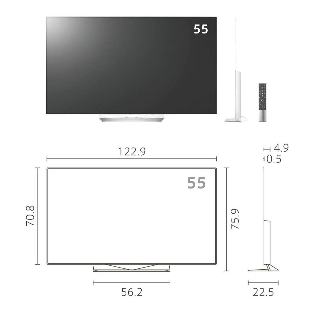 LG 55V型 有機EL テレビ OLED55B7P 4K HDR対応