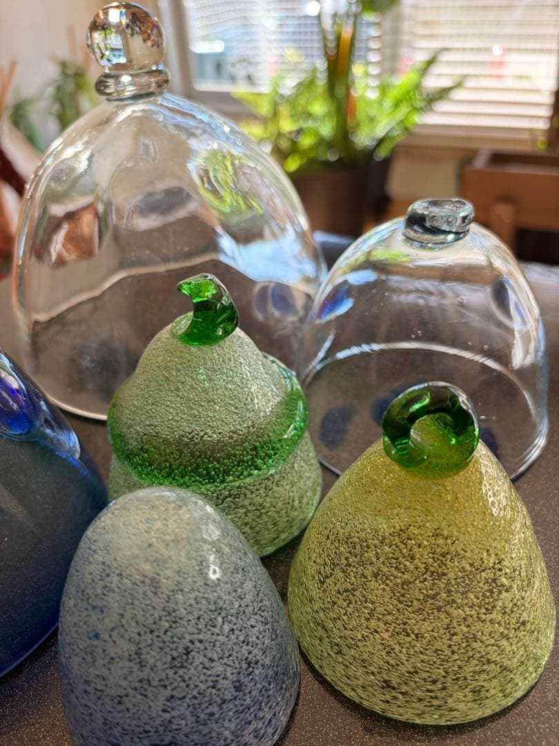 琉球ガラス 稲嶺盛吉 フードカバー 蚊帳 オトーリグラス