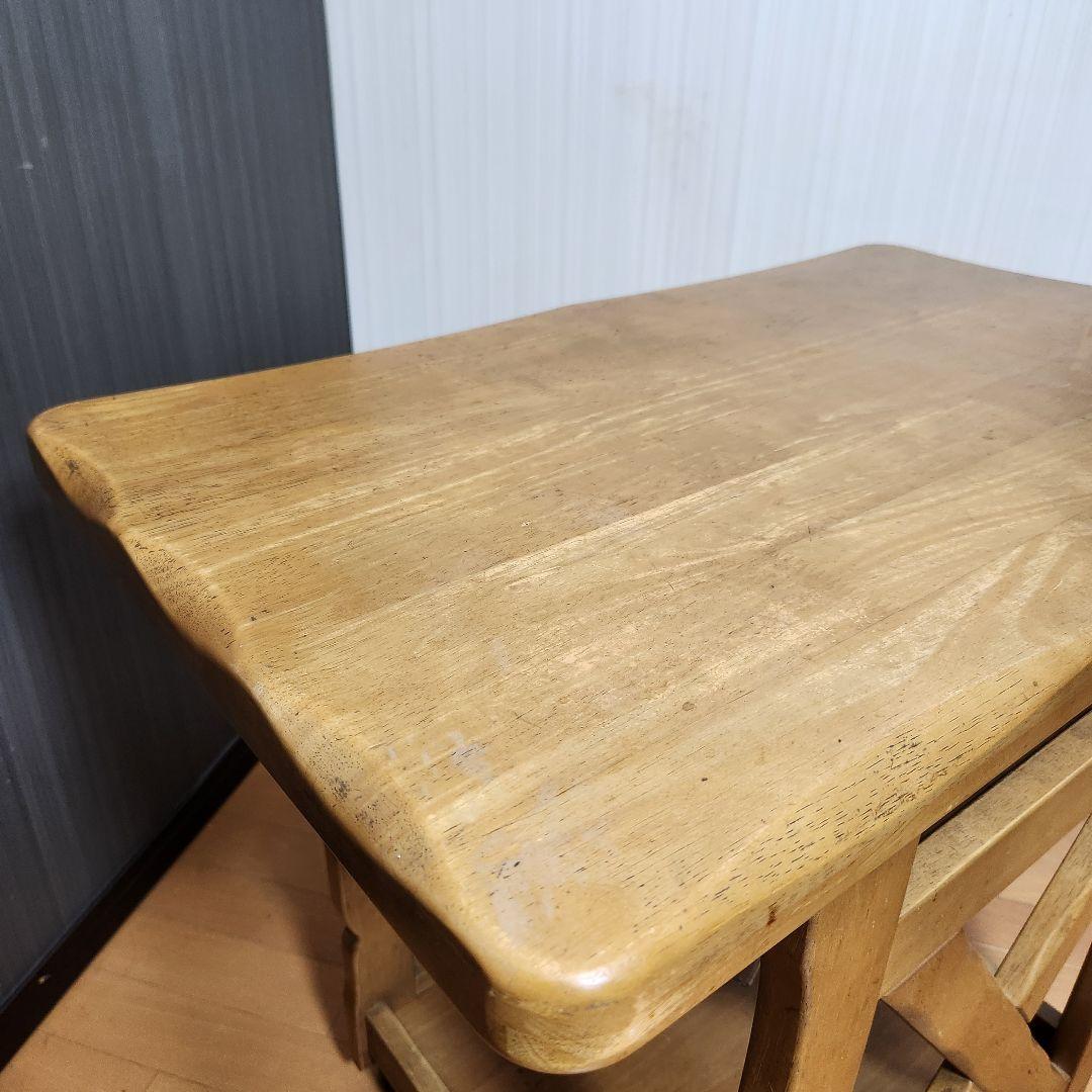 カゴ付き karimoku カリモク RUSTIC ルスティック ワゴンテーブル