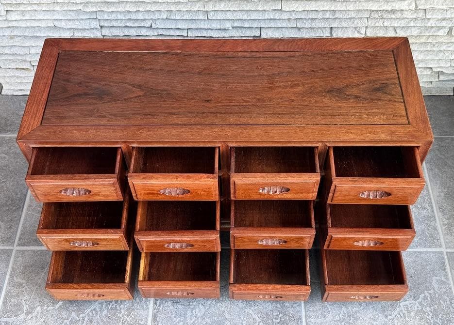 花梨　唐木　薬箪笥　小箪笥　ミニチェスト　小引出し　高級家具