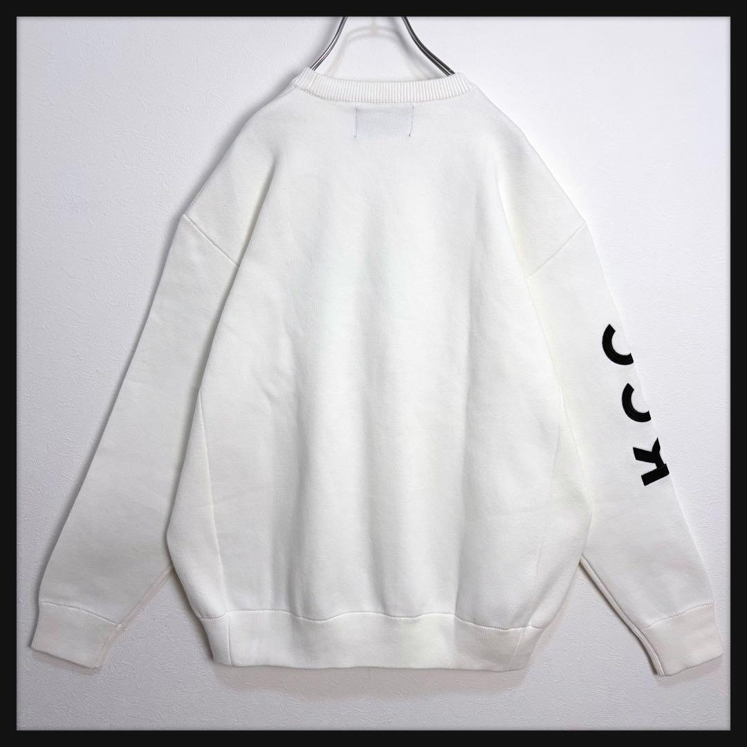 【美品★XL】FR2ゴルフ アーム刺繍 胸刺繍ロゴ クリーム スウェット 即完売