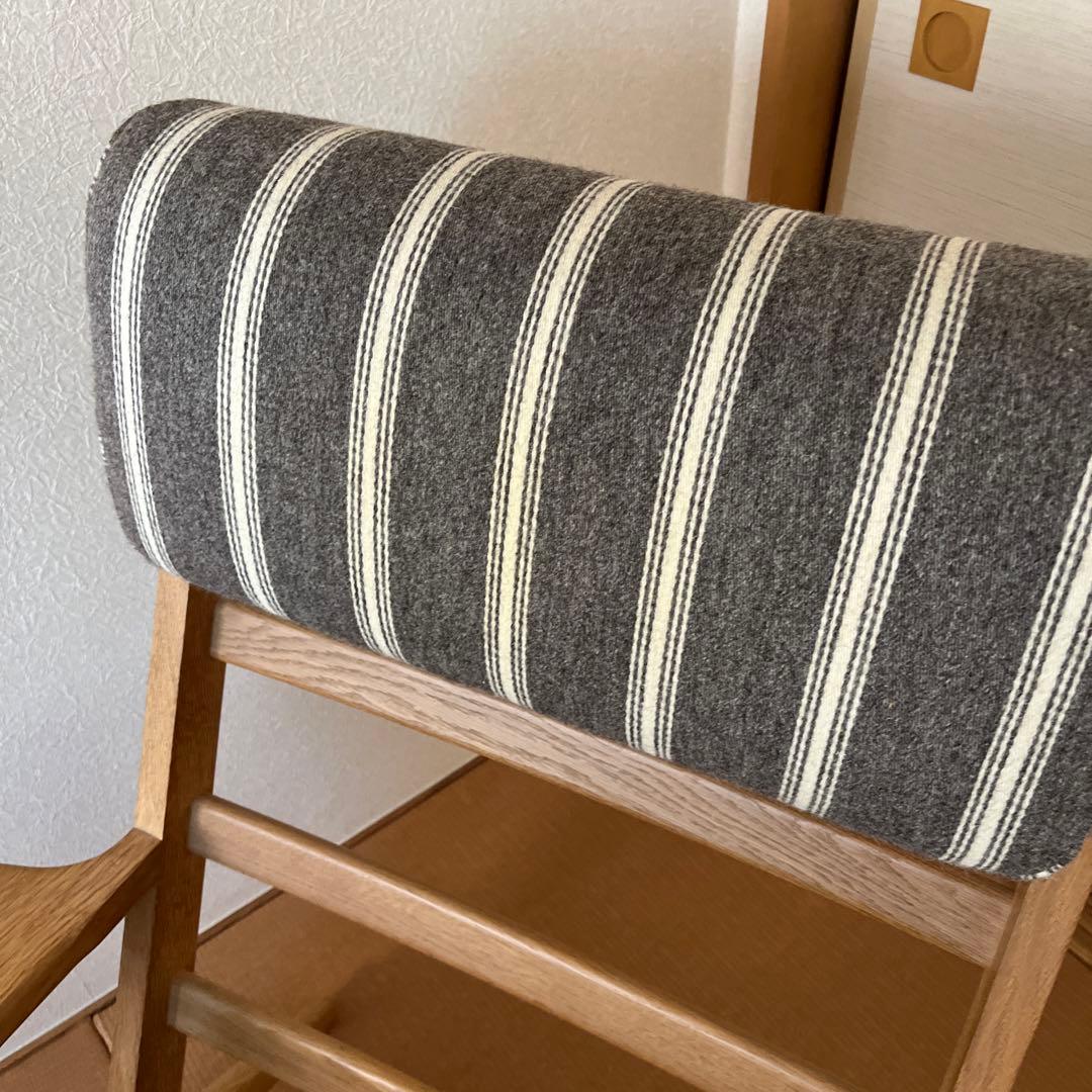 GETAMA社 GE290 ハイバック オットマン付き オーク材