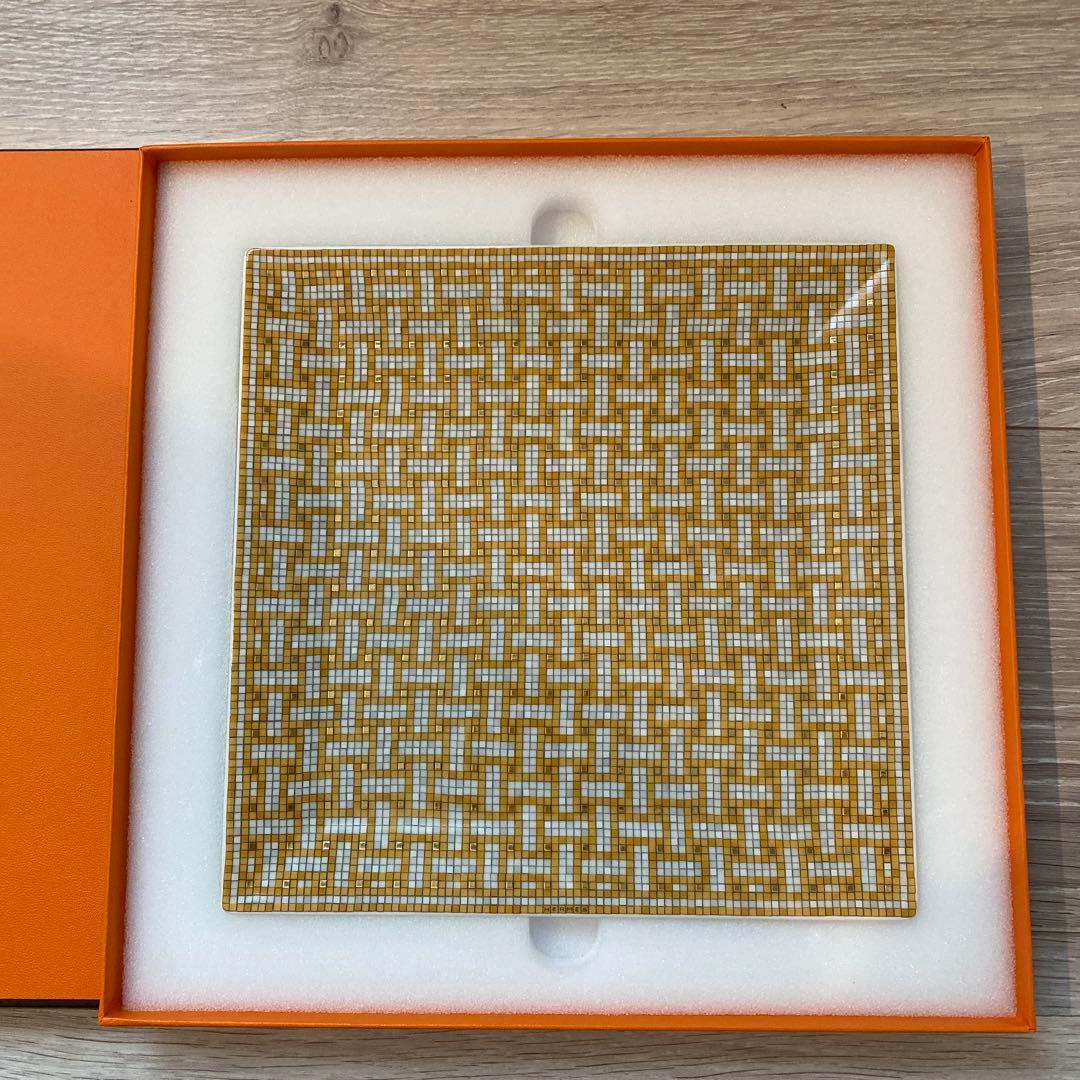 エルメス　モザイクゴールド　プチカレ　プレート　新品未使用