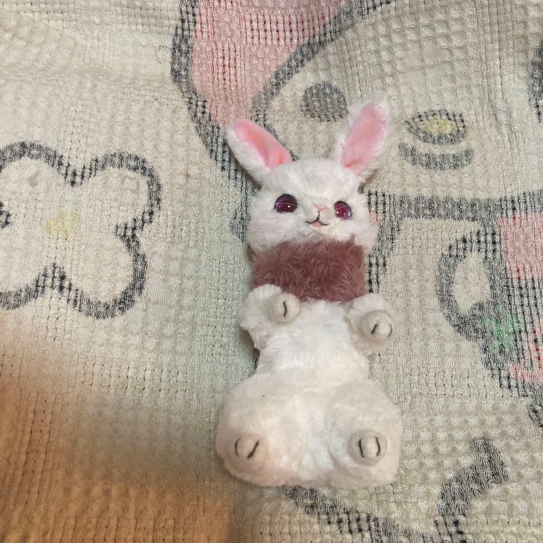 ぬいぐるみ作家　作家名不明　兎　アートドール　ぬいぐるみ　中古品