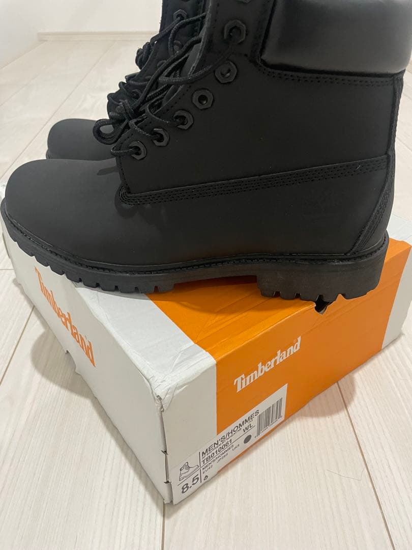 れ*い様 Timberland ブラックブーツ　 今日の20時にオークションに変