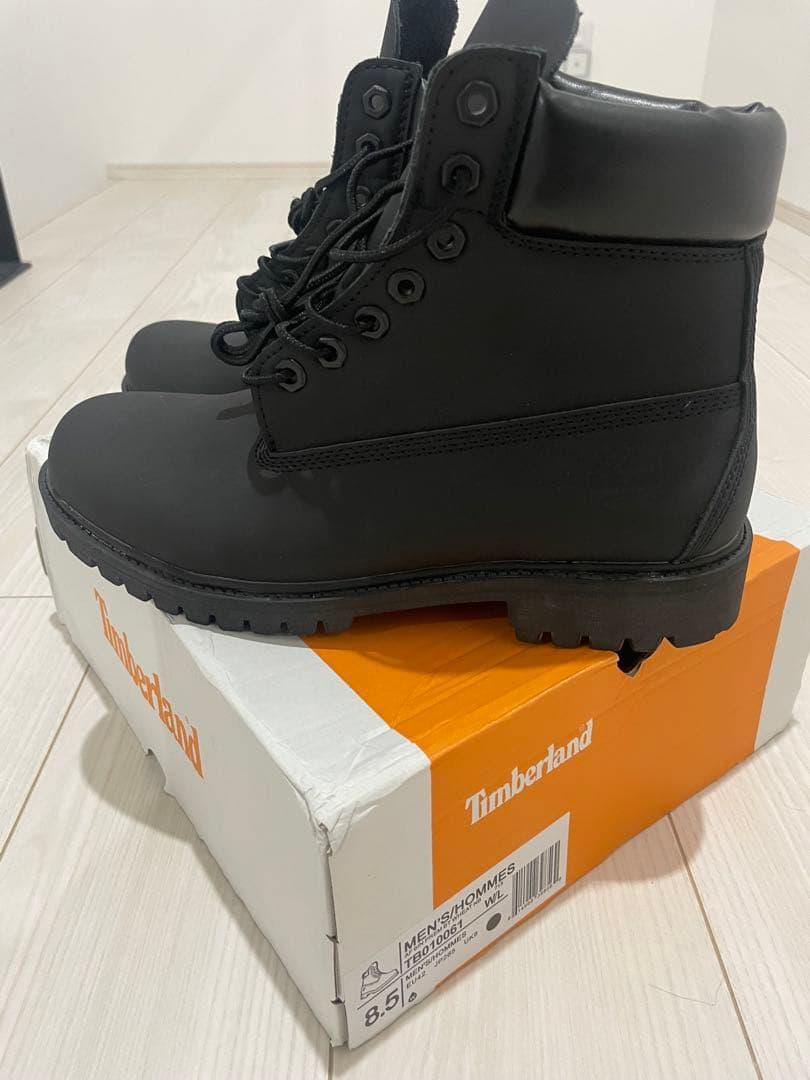 れ*い様 Timberland ブラックブーツ　 今日の20時にオークションに変