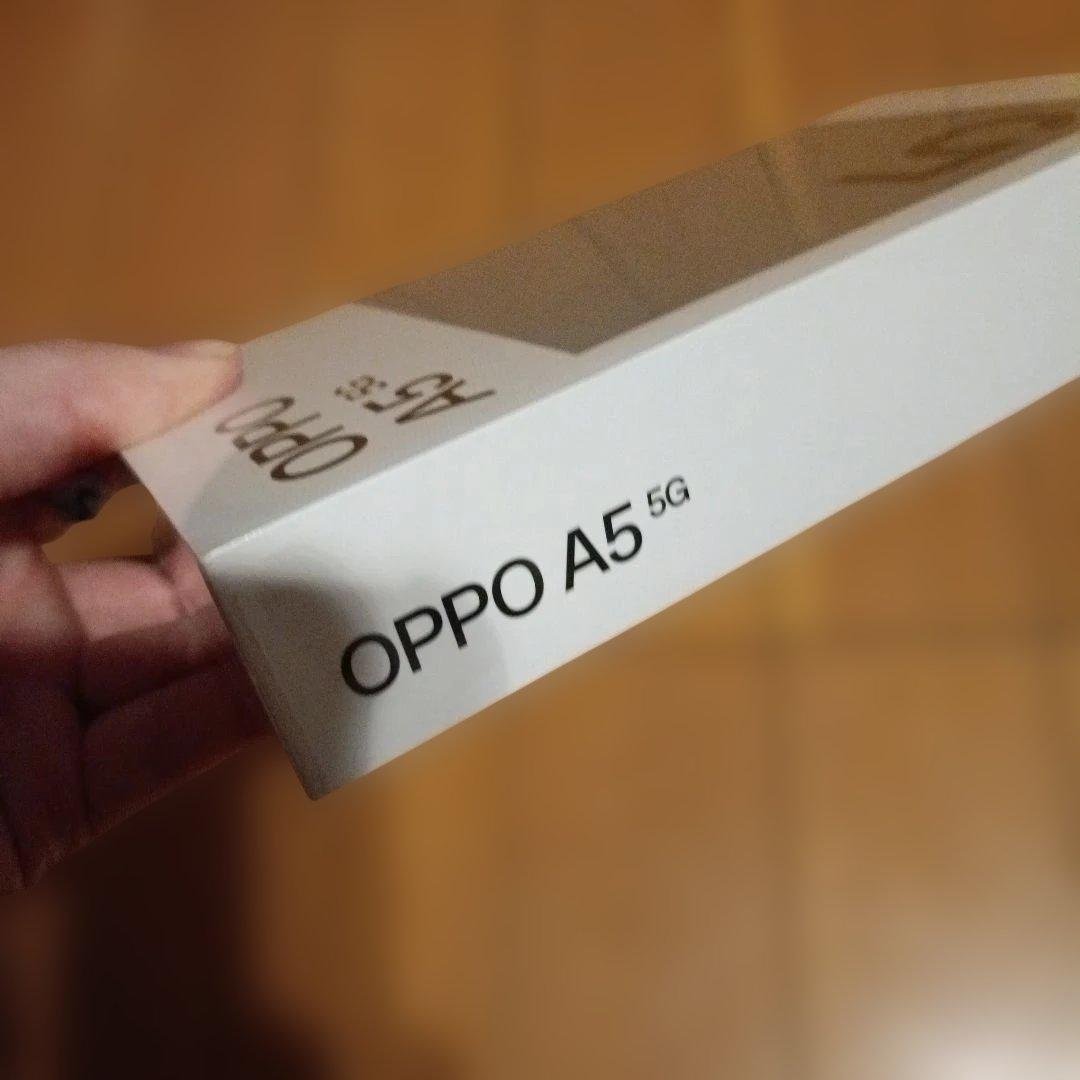OPPO A5 5G ホワイト 本体 通信確認のみ