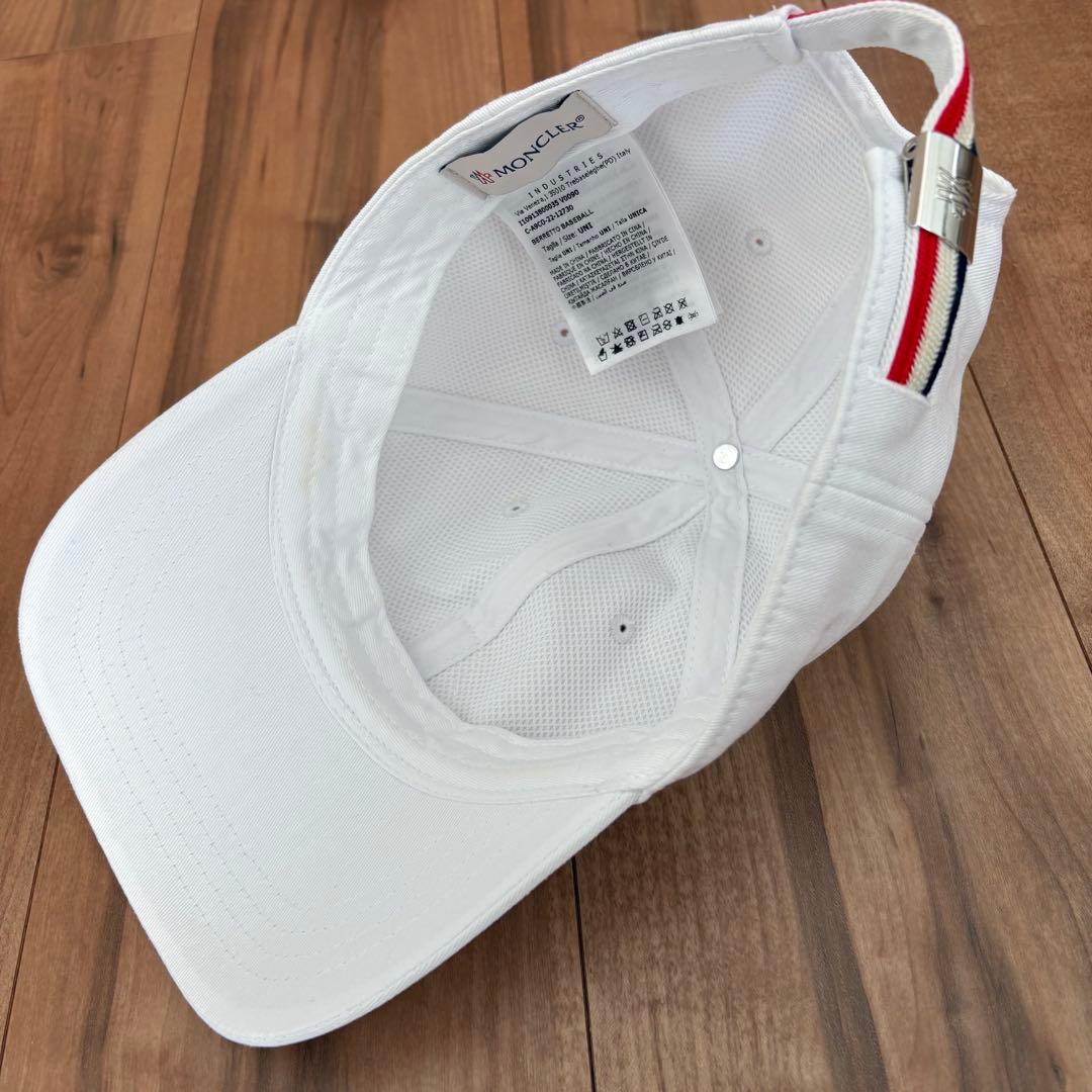 MONCLER キャップ　ホワイト