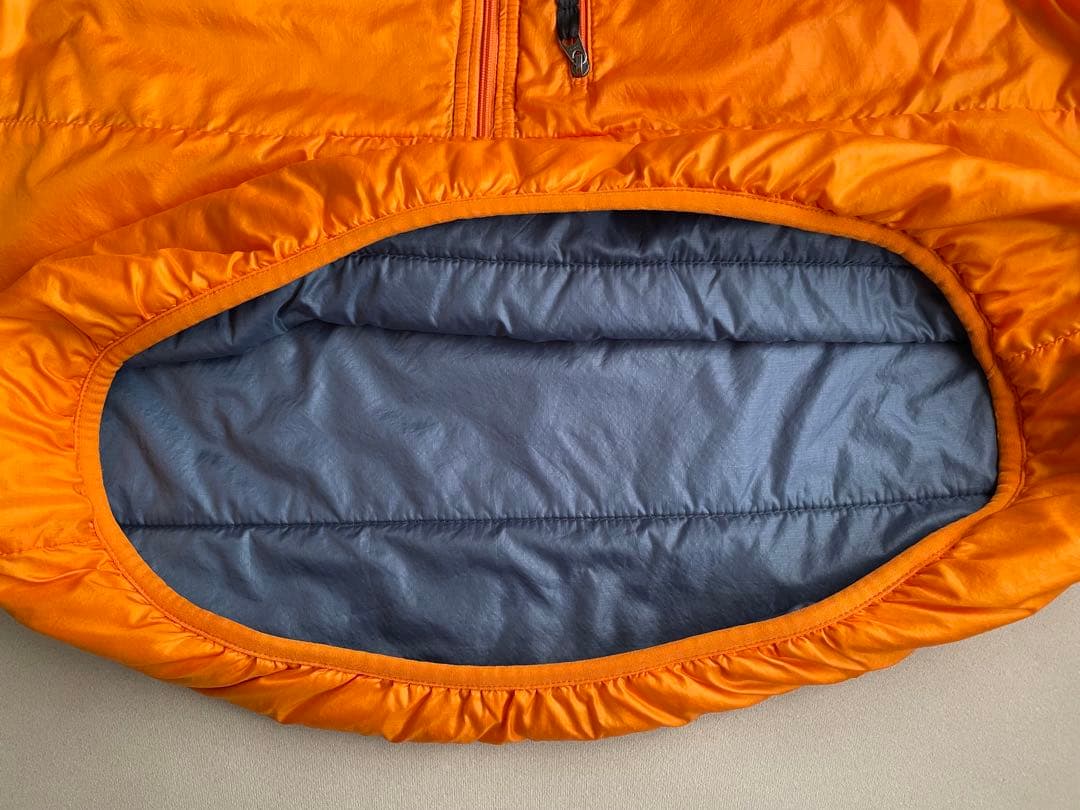 希少97年USA製patagoniaパタゴニア パフボール ベストLマンゴー