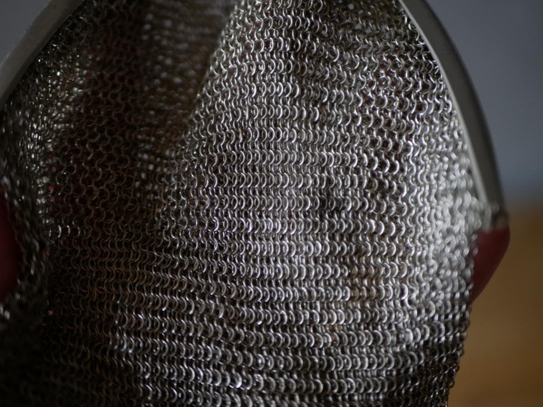 純銀　シャトレーンバッグ　メッシュバッグ　フランスアンティーク　ヨーロッパ