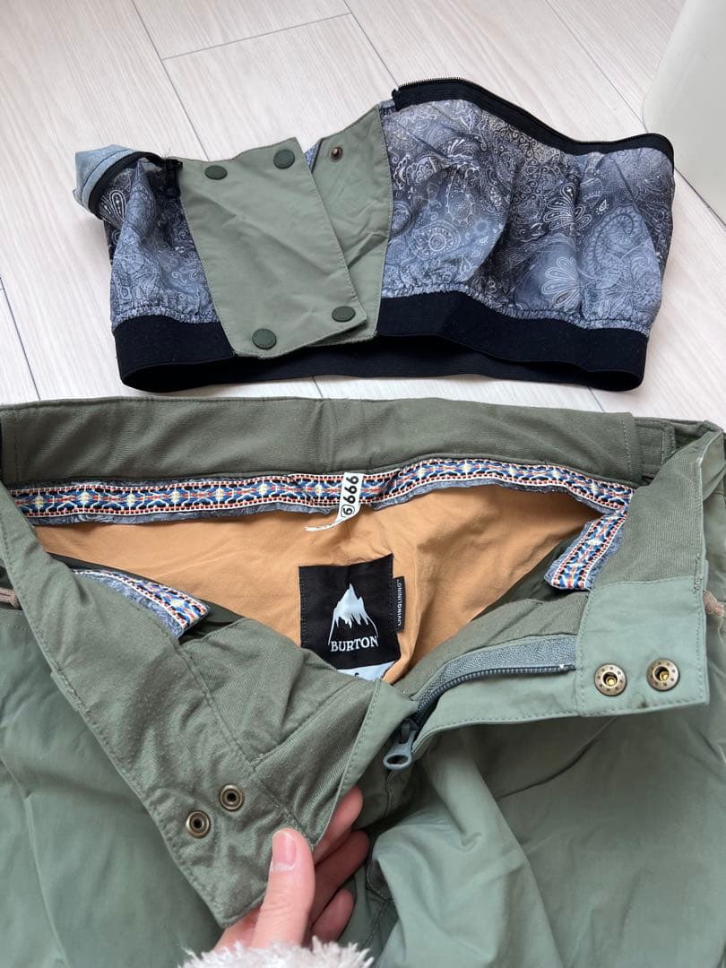 スノーボード用パンツ オリーブグリーン [新品に近い]