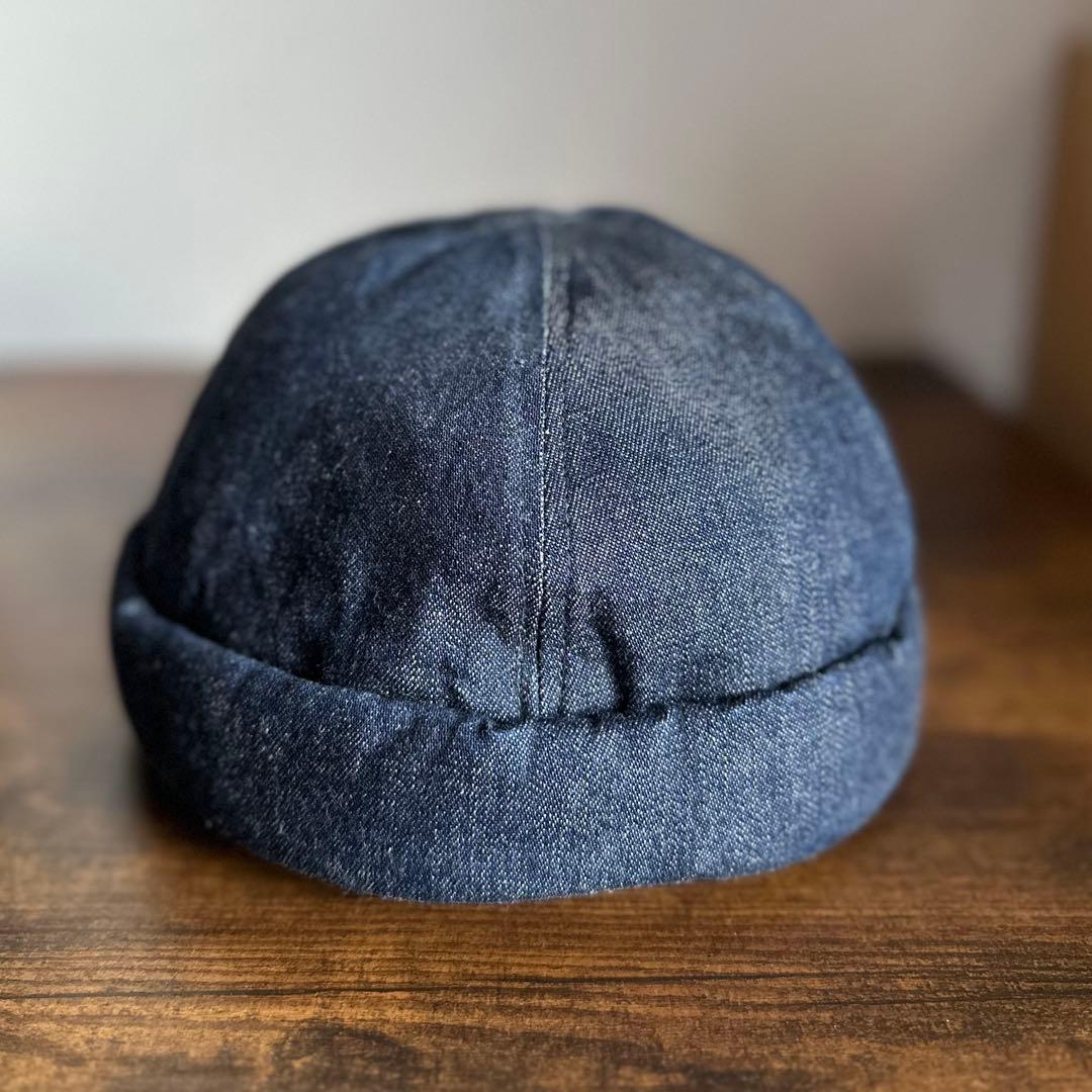 帽子 THE H.W.DOG&CO. denim roll cap indigo