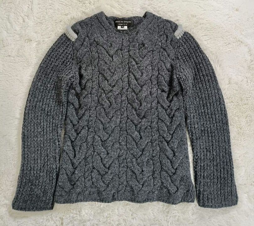 COMME des GARCONS HOMME PLUS ケーブルニット M