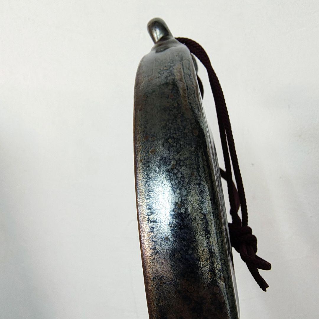 【木村盛和】天目　鉄銅釉窯変　掛花生　花瓶