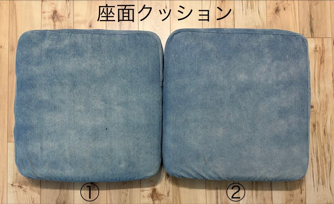 BAYFLOW　2人掛け　ソファ　デニムソファ　木枠