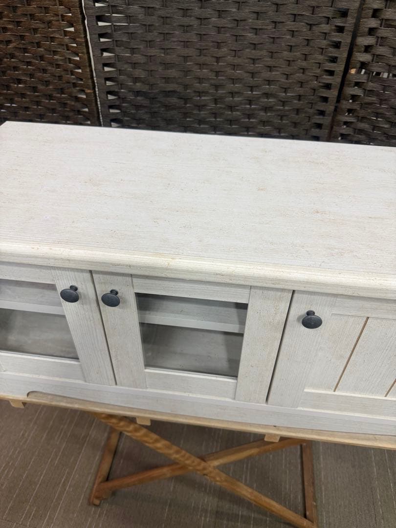 【洗浄消毒作業済】ニトリ　ローボード　リズバレー　SLM90 WH テレビボード