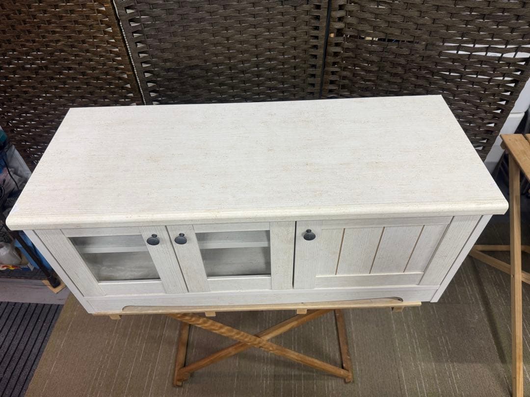 【洗浄消毒作業済】ニトリ　ローボード　リズバレー　SLM90 WH テレビボード