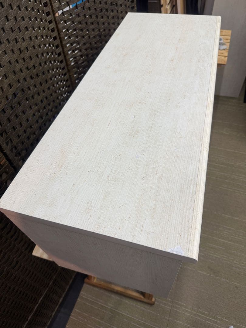 【洗浄消毒作業済】ニトリ　ローボード　リズバレー　SLM90 WH テレビボード