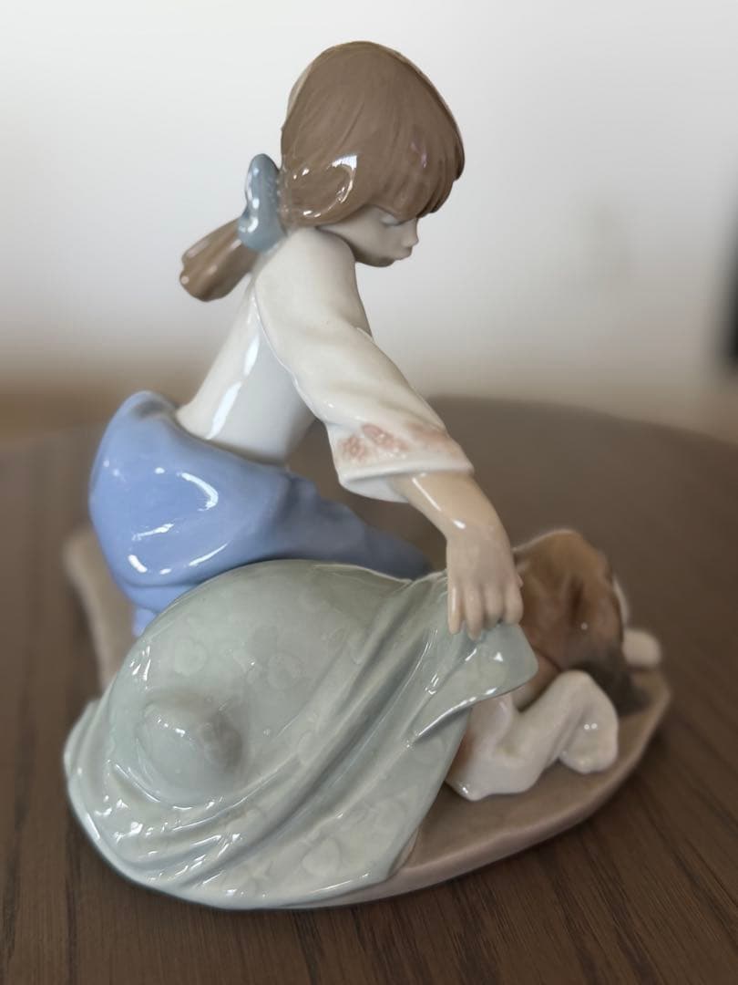 リヤドロLladro 陶器人形 置物　犬の親友　美品