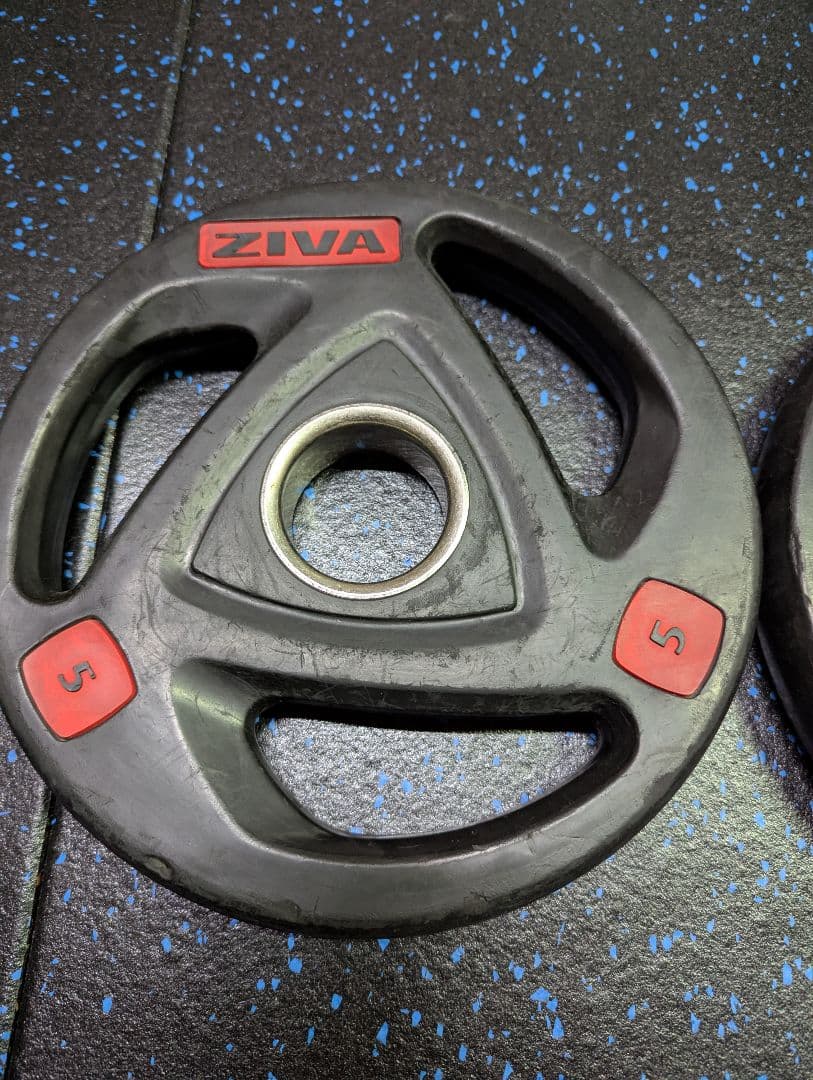 ZIVA　ラバープレート　オリンピック　50mm　5kg　IVANKO　BULL