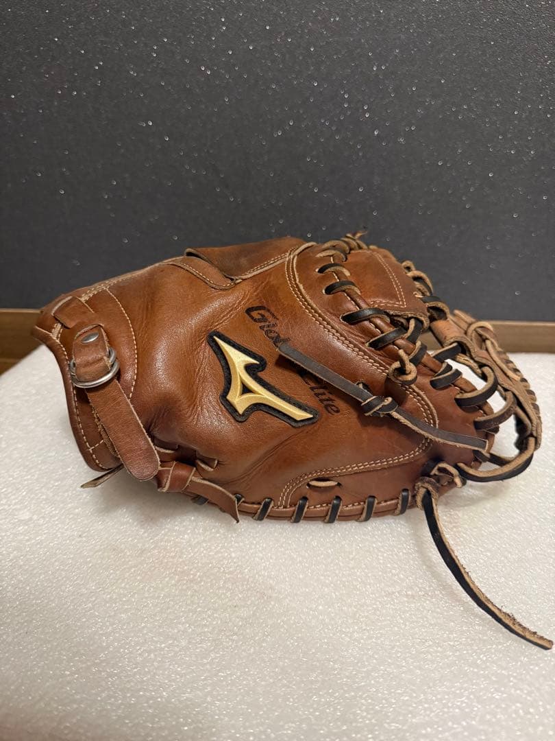 ★人気★ ミズノ グローバルエリート 硬式 キャッチャーミット 革質良好 良型