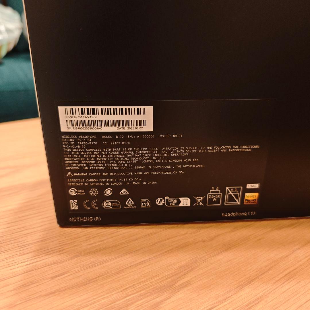 ヘッドホン Nothing Headphone (1) white