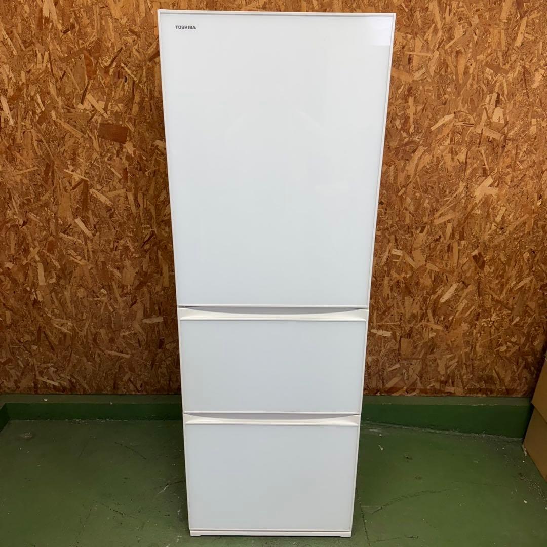 313 送料設置無料　自動製氷機能付き東芝大型冷蔵庫　363L 3ドア　洗濯機