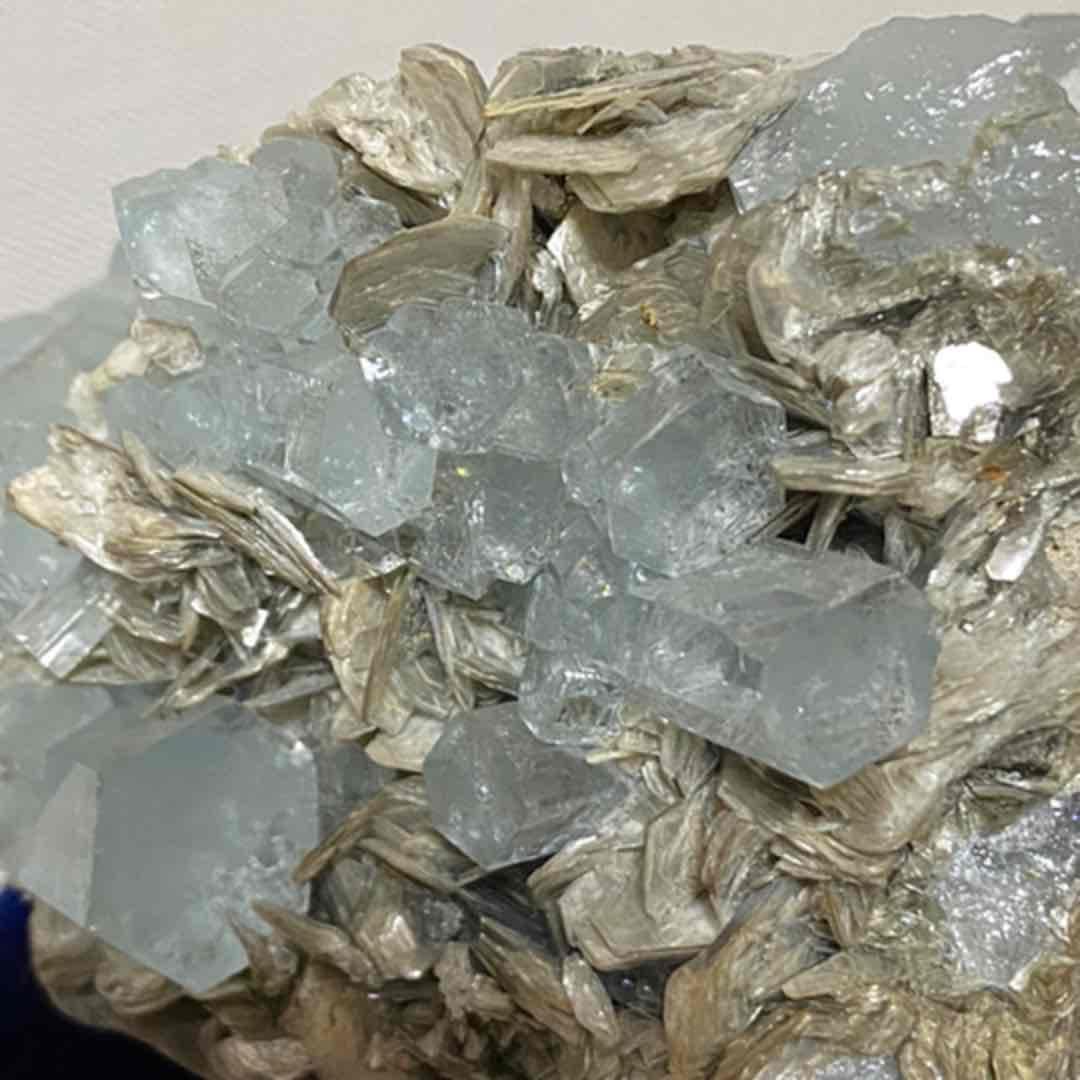 アクアマリン  クリスタルクラスター  原石