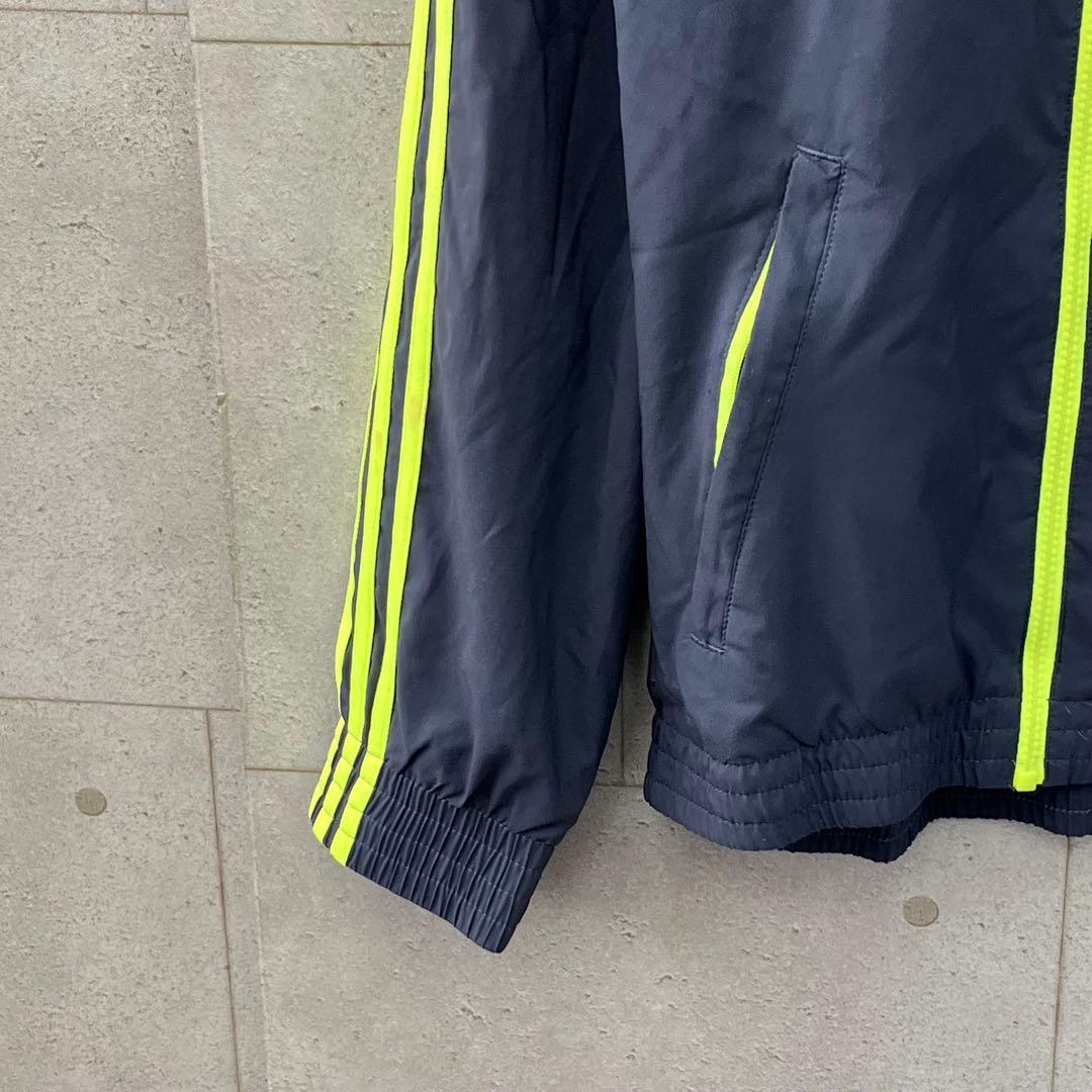 adidas アディダス ジャージ上下 メンズセットアップ メッシュ M 紺 黄