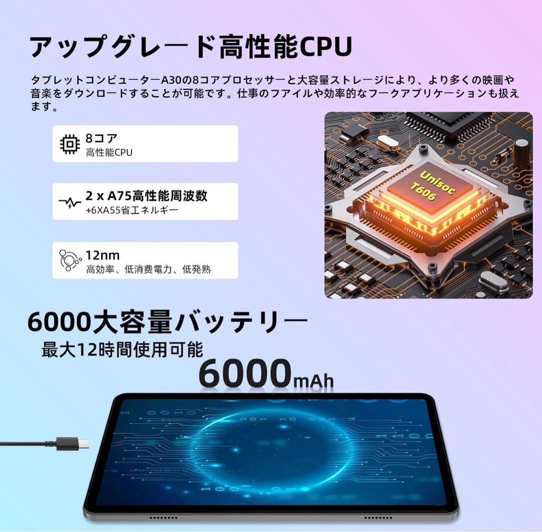 Android 15 タブレット　10インチ　新品未開封