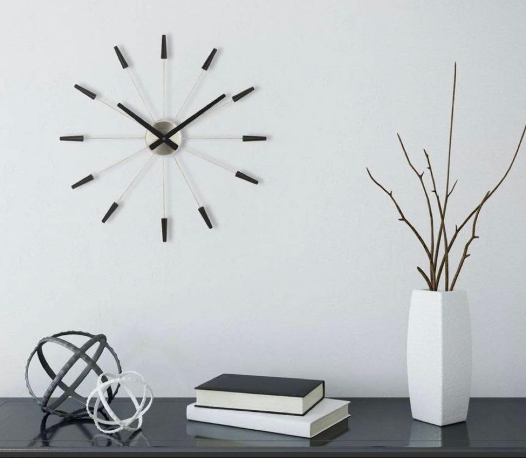 Nextime PLUG INN mid. Black 壁掛け時計