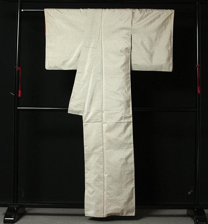 7816■　本場白大島紬　経緯男絣　美品