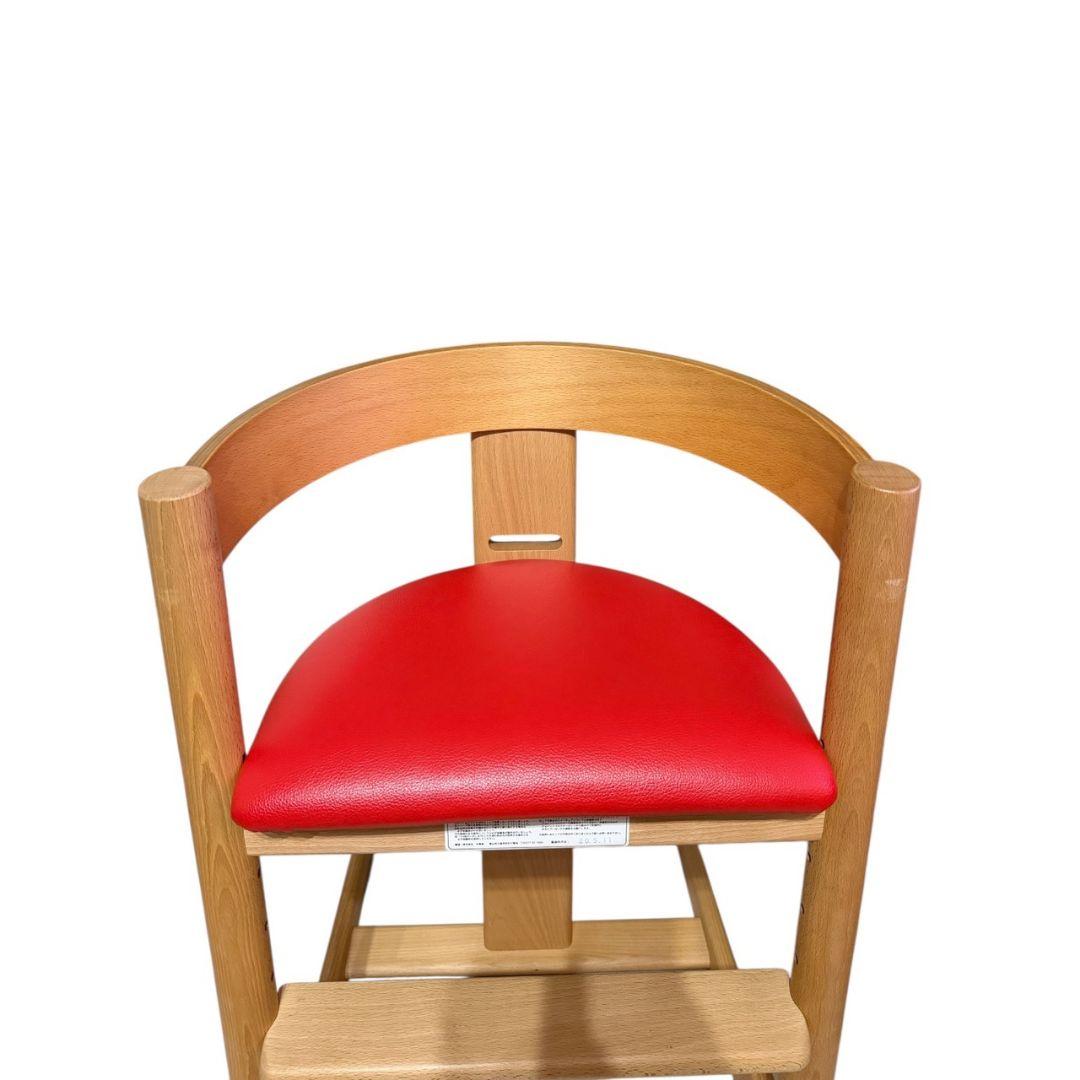 【木馬舎】美品　プレディクトチェア ハイチェア キッズチェア　レッド