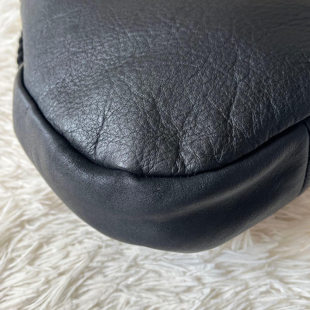 未使用級✨20/80 トゥエンティーエイティー　ハンドバッグ　ブラック　レザー