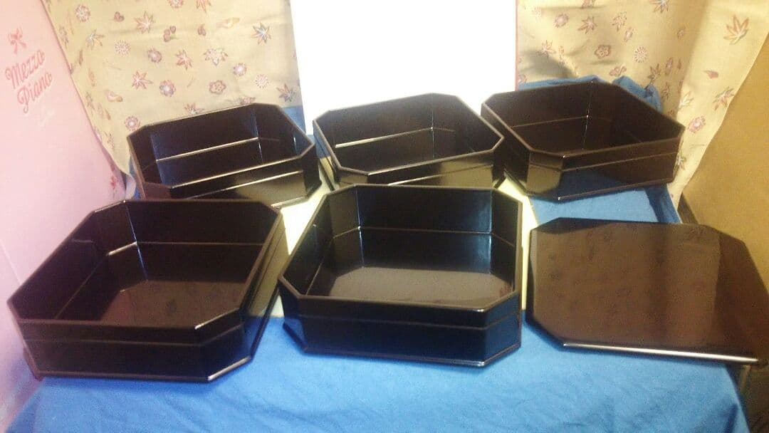 縁高、真塗木製、2番