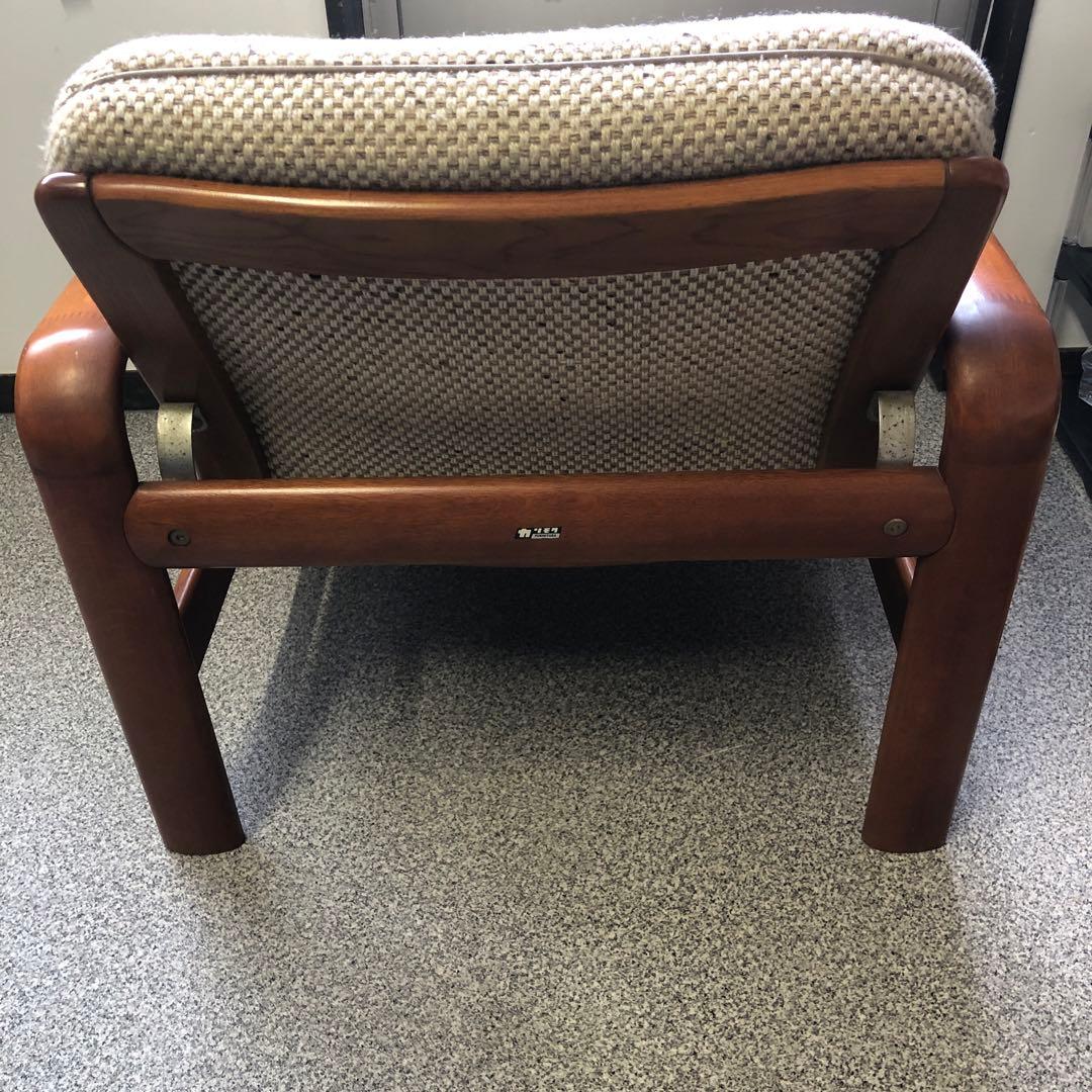 カリモク ワッフル シングルソファ ヴィンテージ