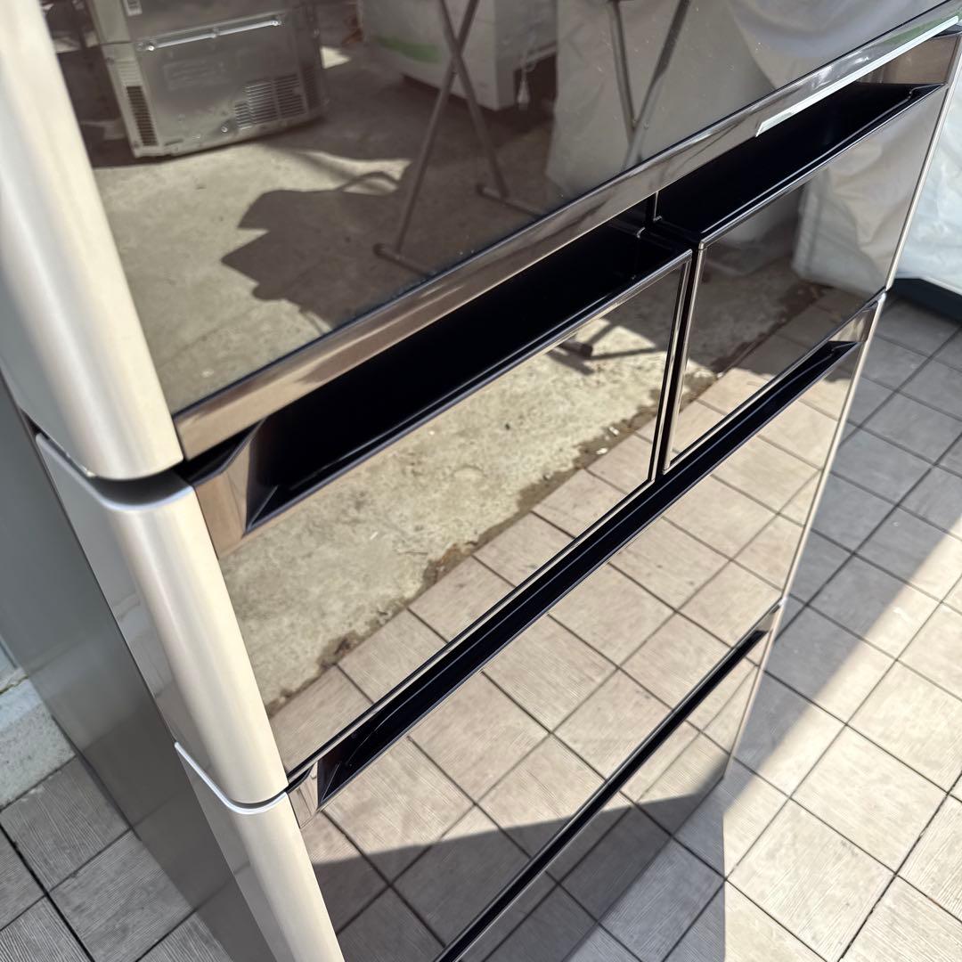 送料込 日立 真空チルド 5ドア冷蔵庫 415L クリスタルブラウン