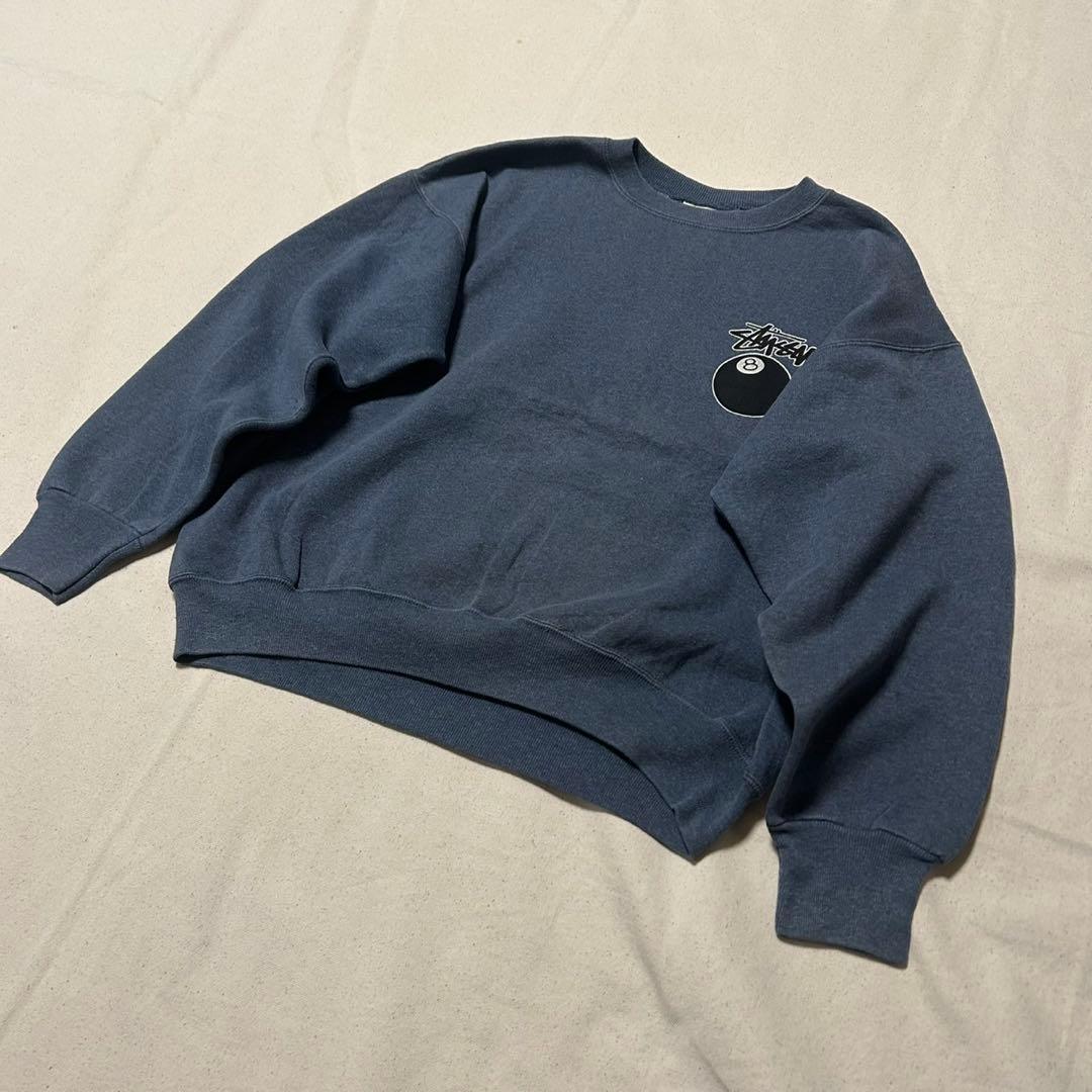 90s USA製 STUSSY 8ボール スウェットトレーナー ストゥーシー